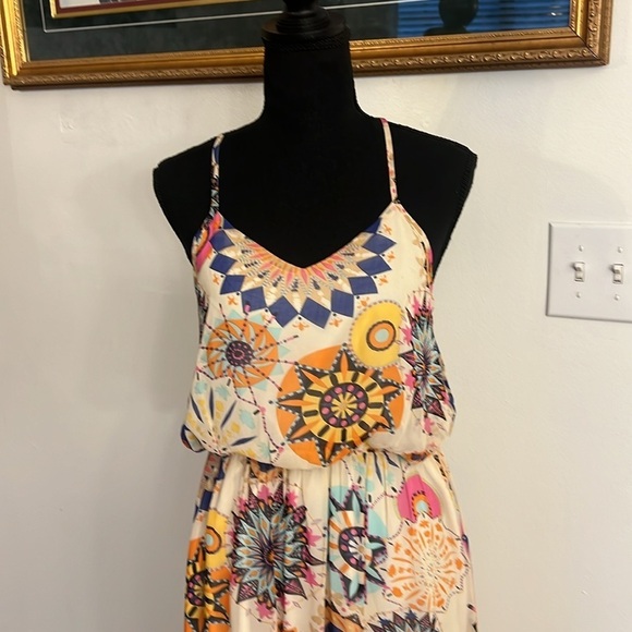 Cals Maxi Lightweight Sheer Flowy Dress , Sz. S. - Picture 3 of 13